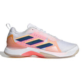 adidas Avacourt All-Court Tennis Shoes (Ladies) - Cloud White/Legacy Indigo/Flash Orange