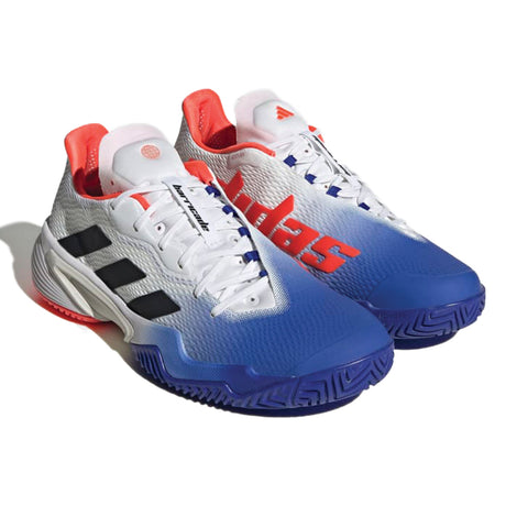 adidas Barricade All Surface Tennis Shoe (Mens) - Lucid Blue/Core Black/Solar Red