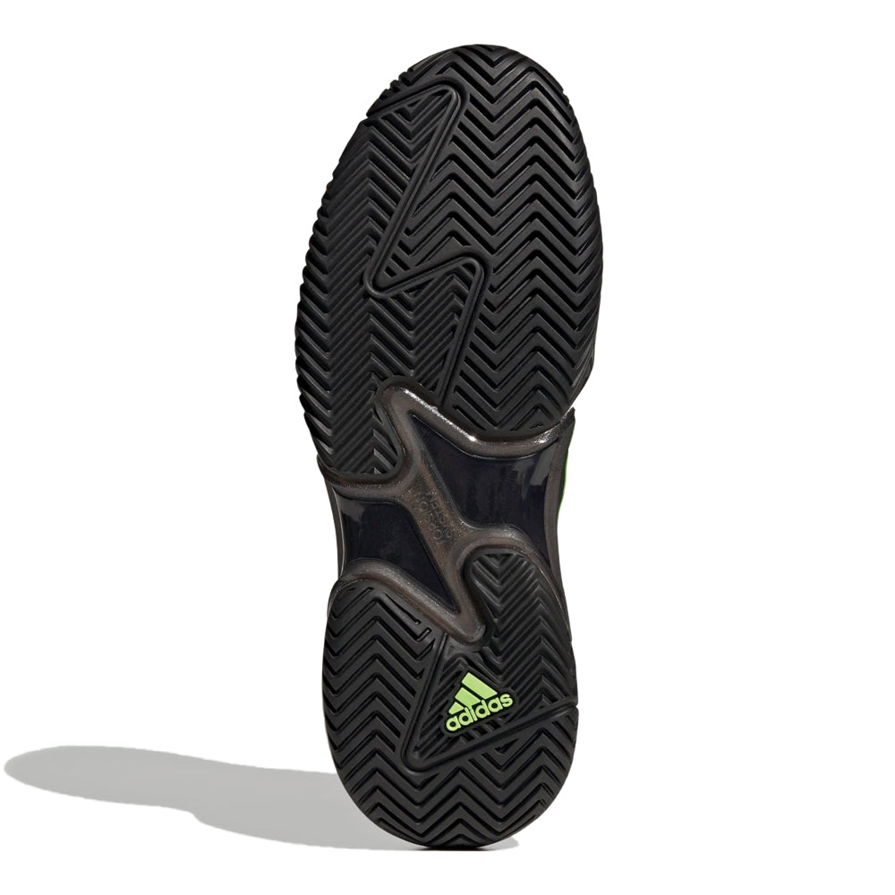 adidas Barricade Tennis Shoes Mens Carbon Signal Green Pulse Lilac stringsports