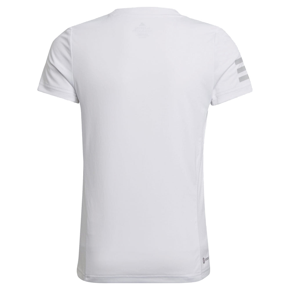adidas Club Tee Girls White stringsports