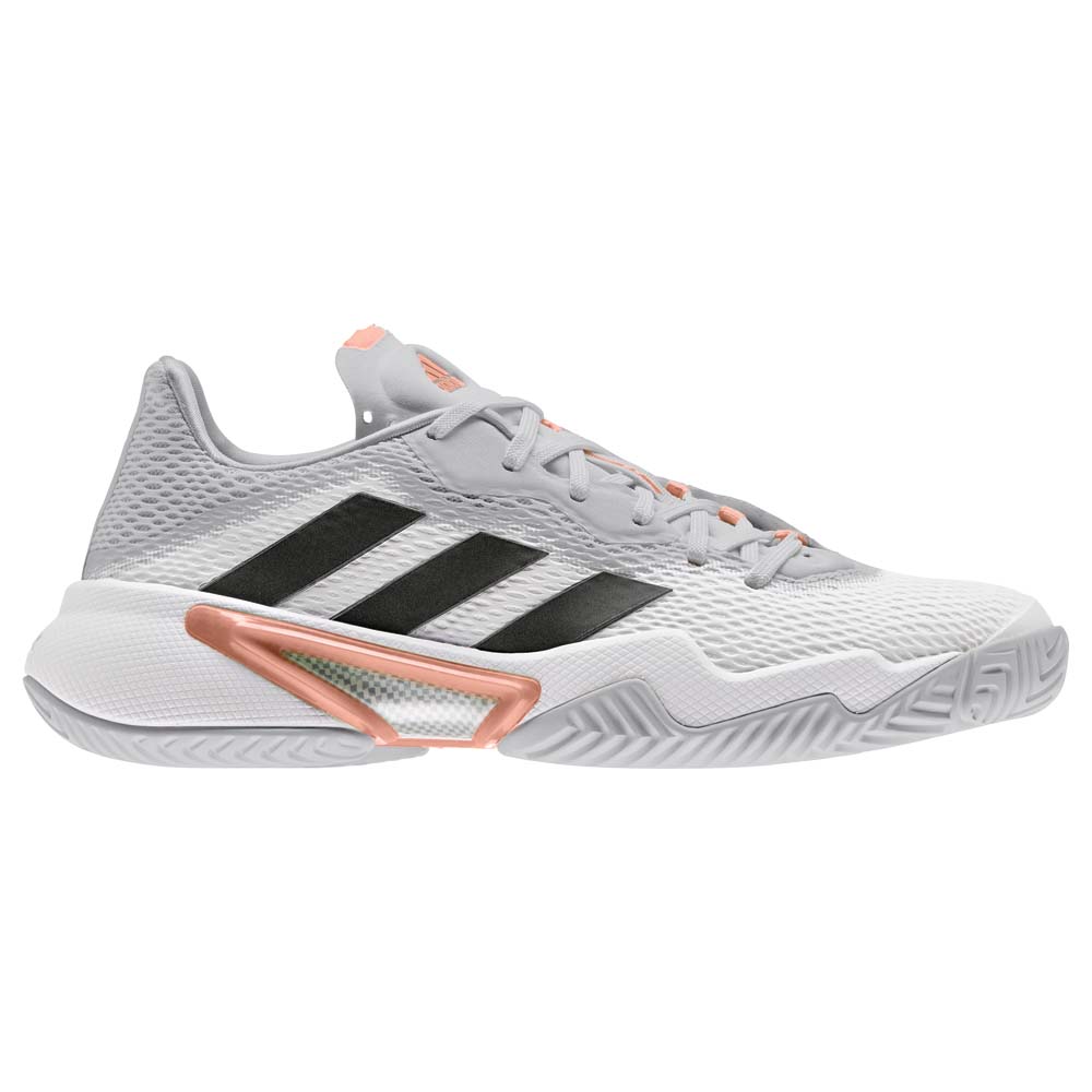 adidas Barricade Shoes Ladies Grey Two Core Black Ambient Blush