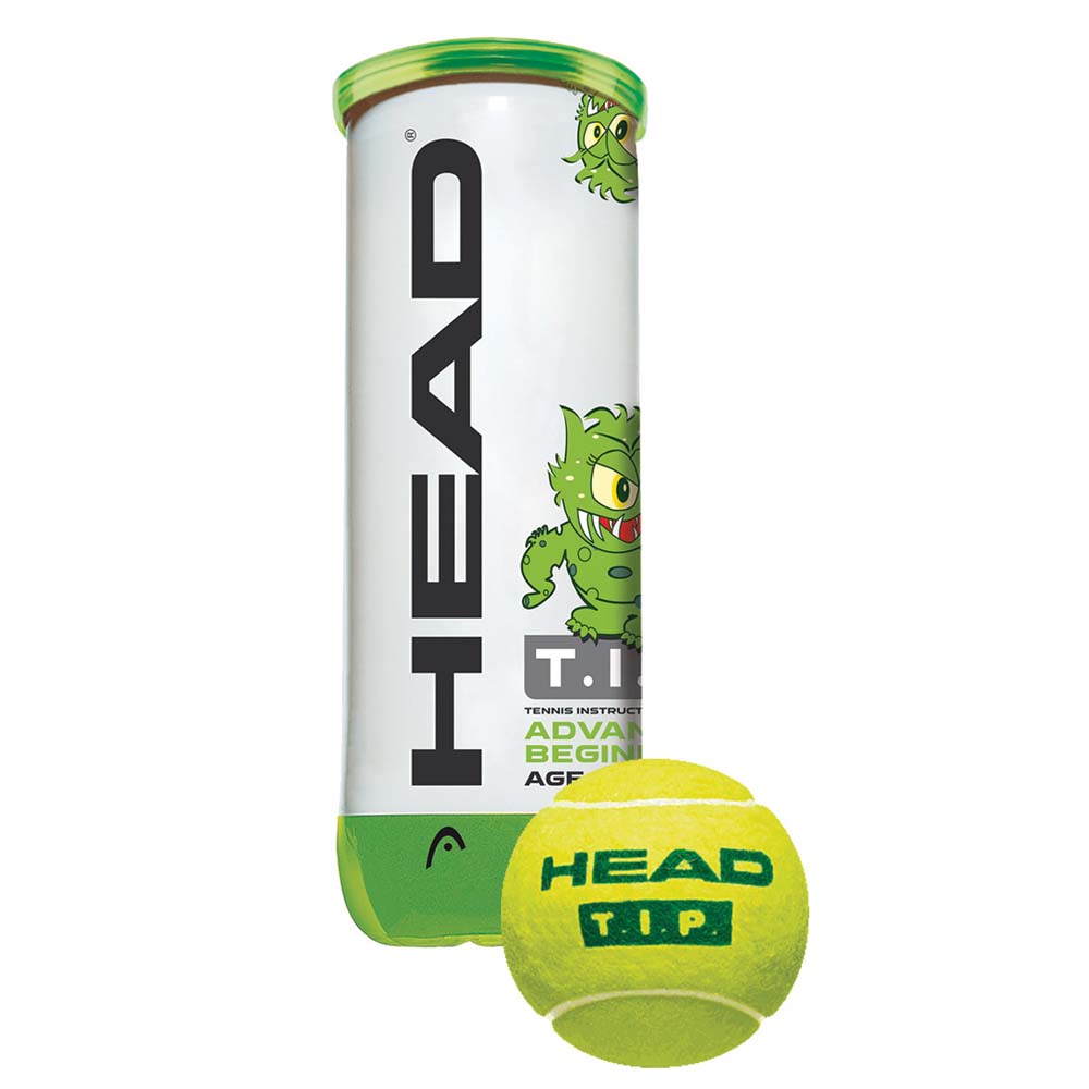 HEAD TIP Green Tennis Ball (Dozen) - 3 Ball