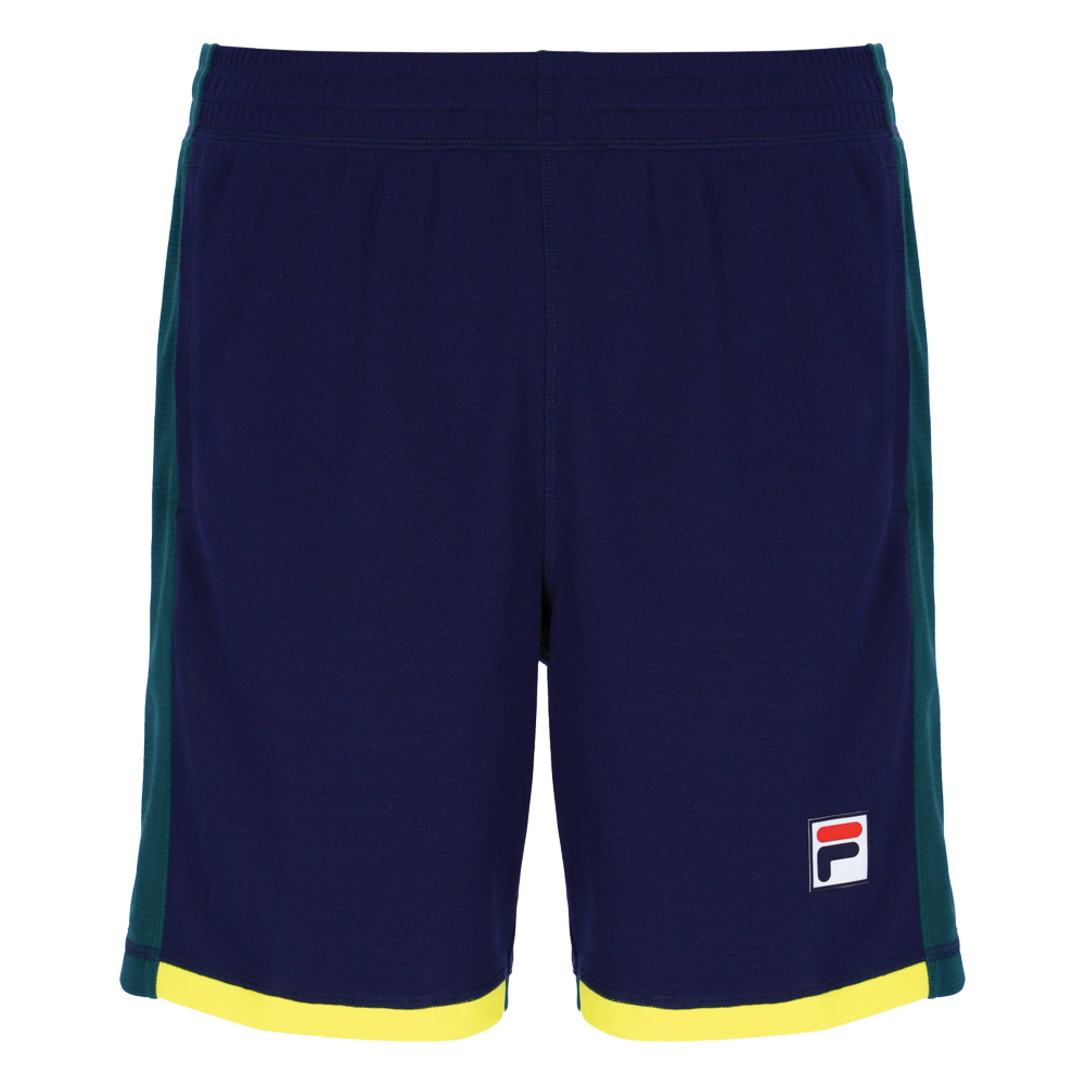 Fila Heritage Knit Tennis Short (Mens) - Navy/Teal