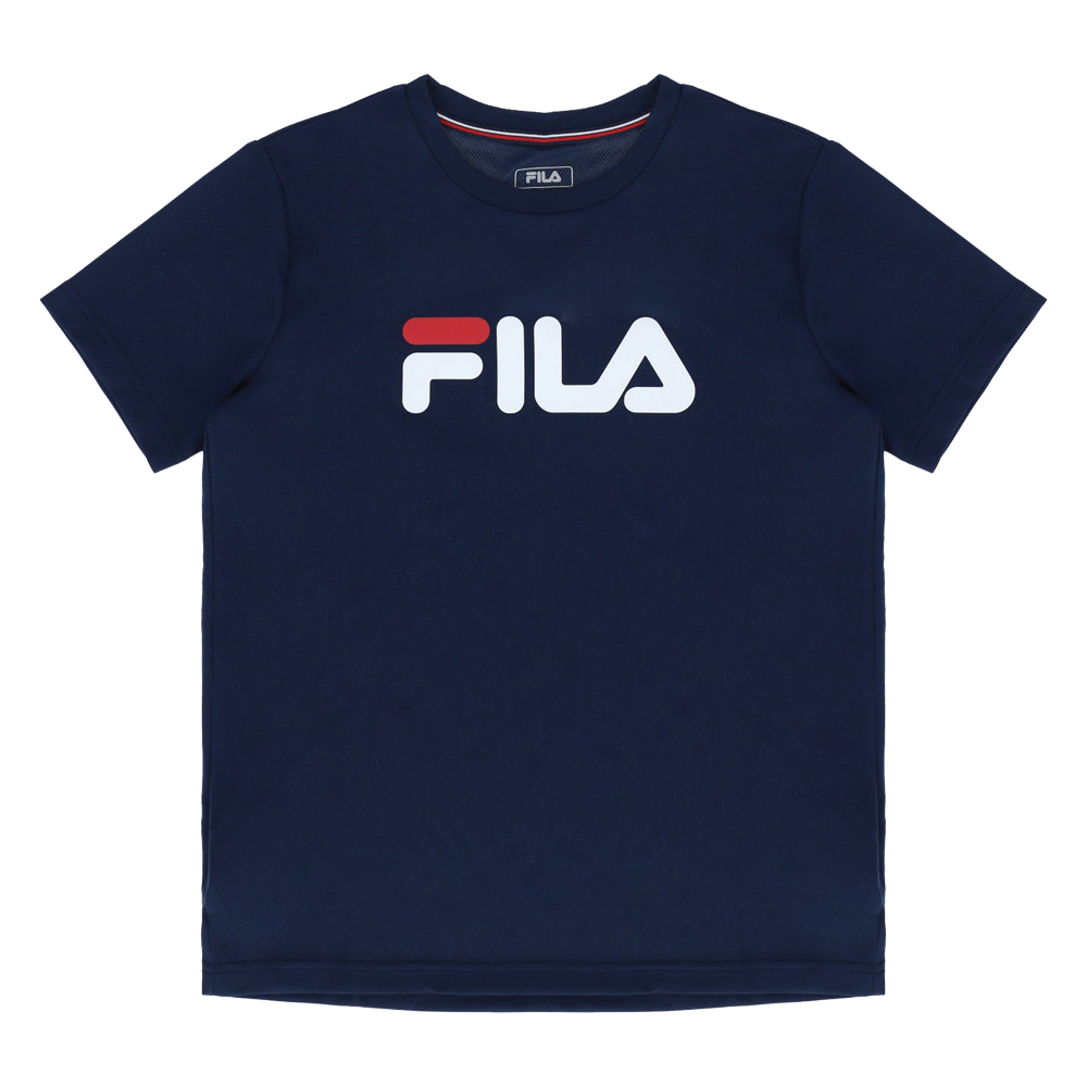 Fila Heritage Tennis T Shirt Logo Junior Peacoat