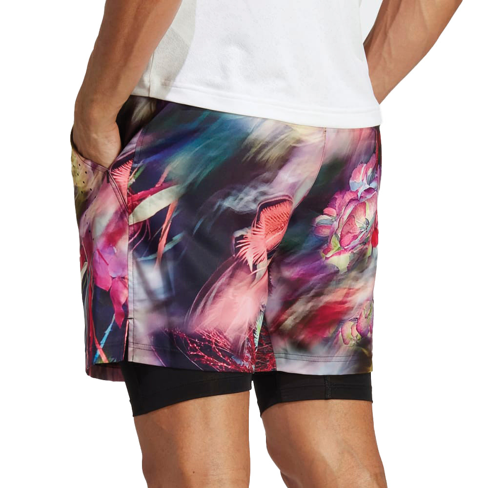 adidas Melbourne Ergo Tennis Shorts (Mens) - Multicolor/Black