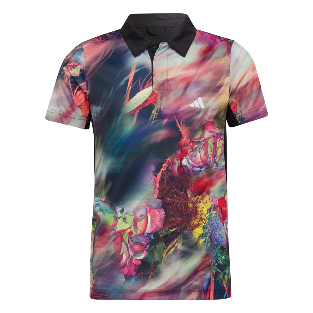 adidas Melbourne Tennis Polo Shirt (Boys) - Multicolor/Black