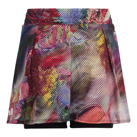 adidas Melbourne Tennis Skirt (Girls) - Multicolour/Black