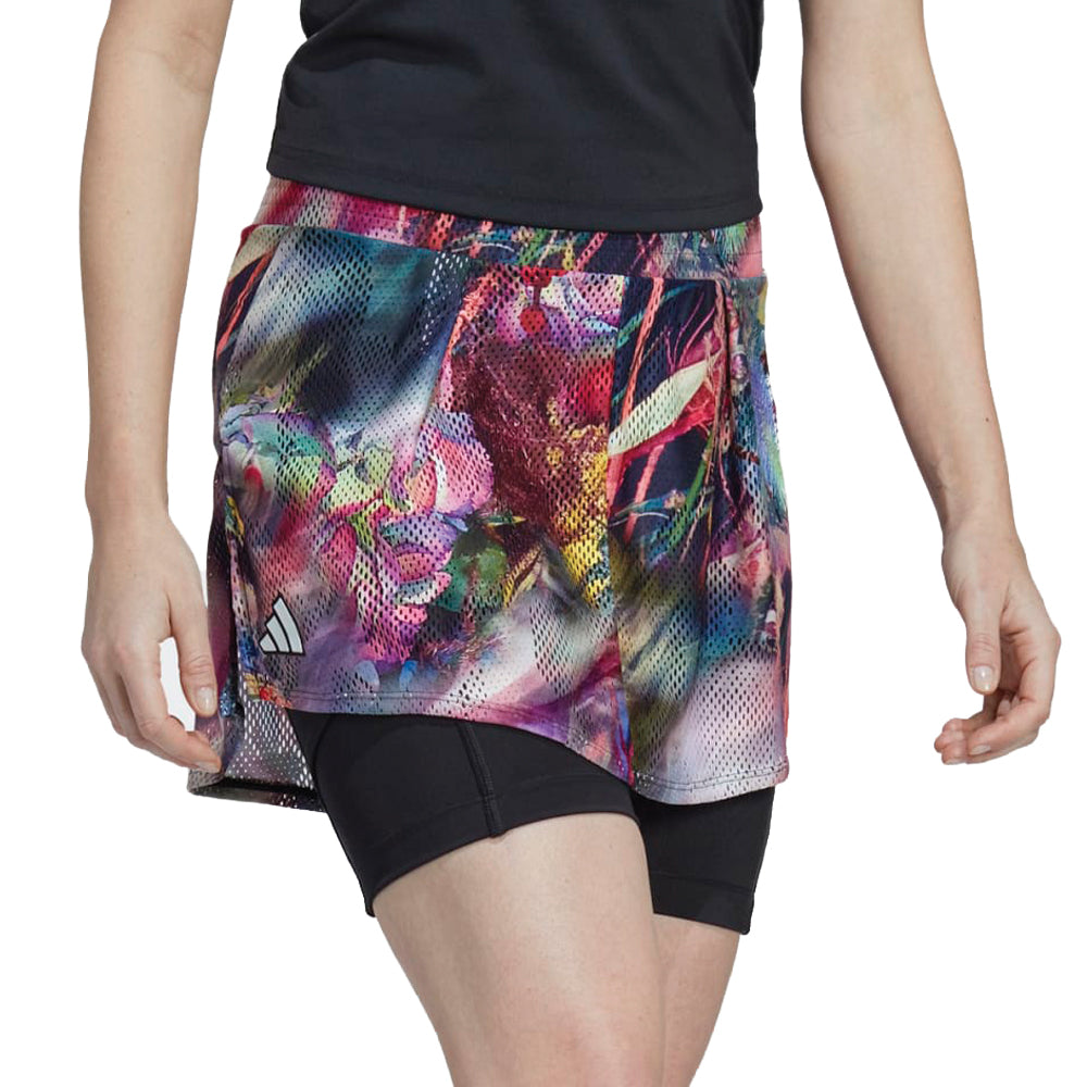 Adidas Melbourne Tennis Skirt (Ladies) - Multicolor/Black