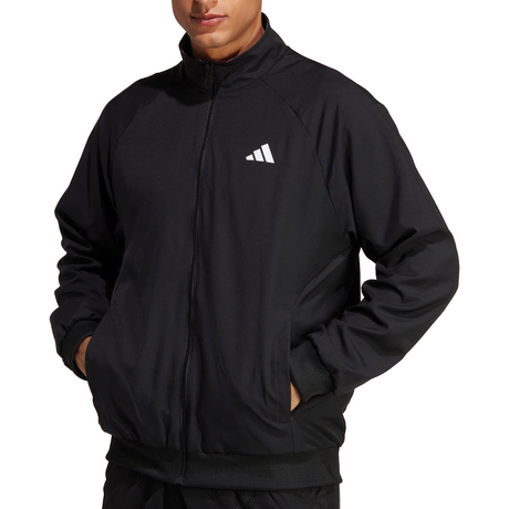 Adidas Melbourne Tennis Stretch Woven Tennis Jacket (Mens) - Black/Multicolor
