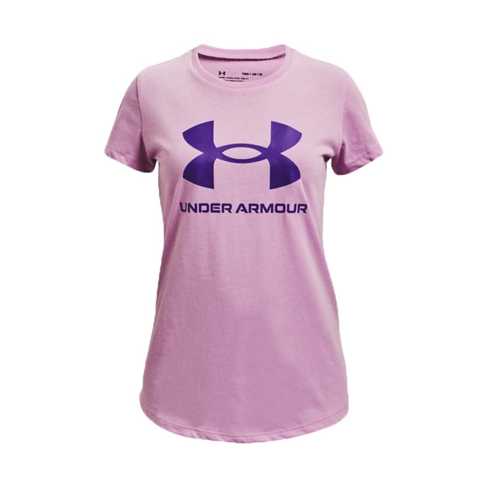 Under Armour Sportstyle Graphic SS (Girls) - Pacific Purple