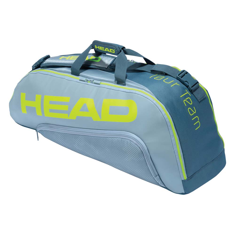 Head Tour Team Extreme 6 Racket Bag Grey Neon Yellow