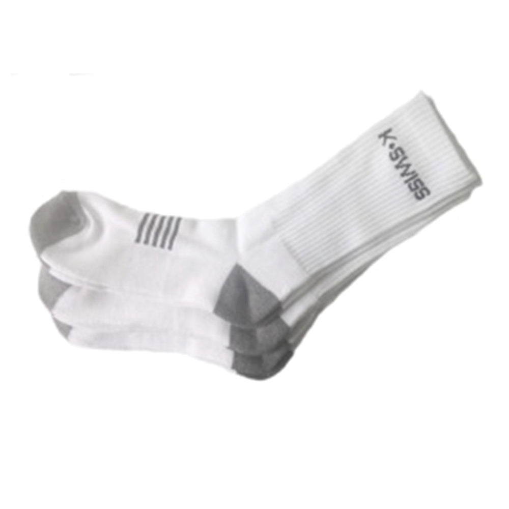 K-Swiss Sport Socks (3 Pack) - White/Black