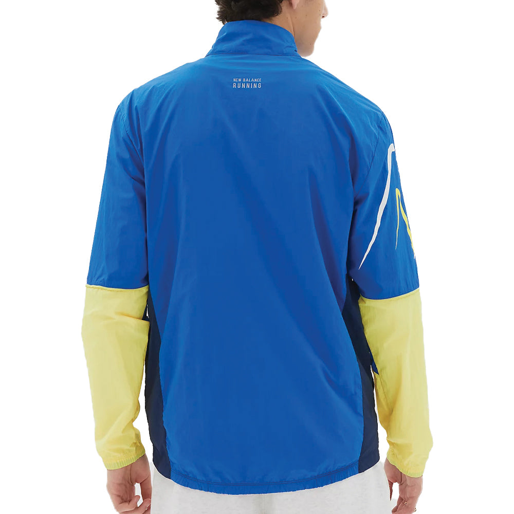 New Balance Graphic Impact Run Packable Jacket (Mens) - Cobalt