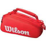 Wilson Super Tour 9 Racket Bag - Red
