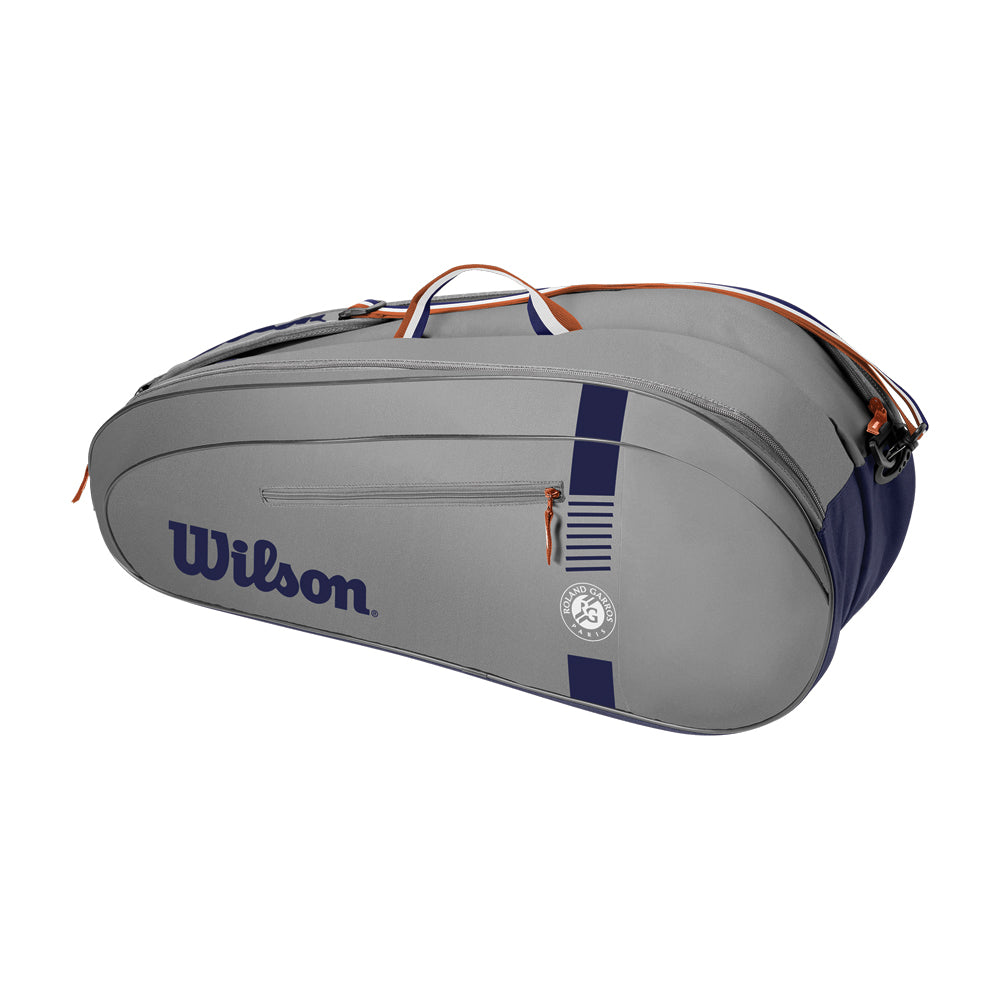 Wilson Roland Garros Team 6 Racket Bag - Grey