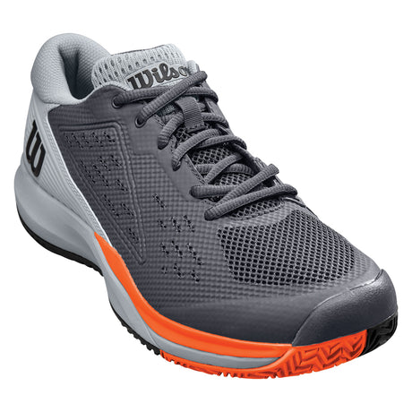 Wilson Pro Rush Ace Tennis Shoes (Mens) - Black/Grey/Shocking Orange