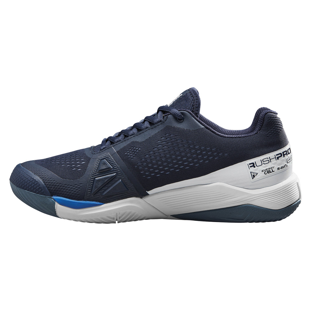 Wilson Rush Pro 4.0 Clay Tennis Shoes (Mens) - Navy Blazer/White/Lapis Blue