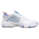 K-Swiss Hypercourt Supreme HB Tennis Shoes (Ladies) - White/Sapphire/Orchid Pink